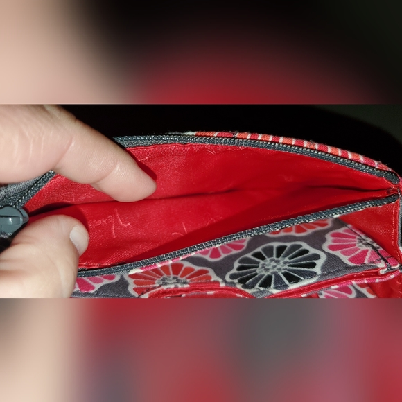 Vera Bradley Cheery Blossoms Wallet. Preowned. - Picture 10 of 11